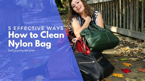 how to clean nylon bag